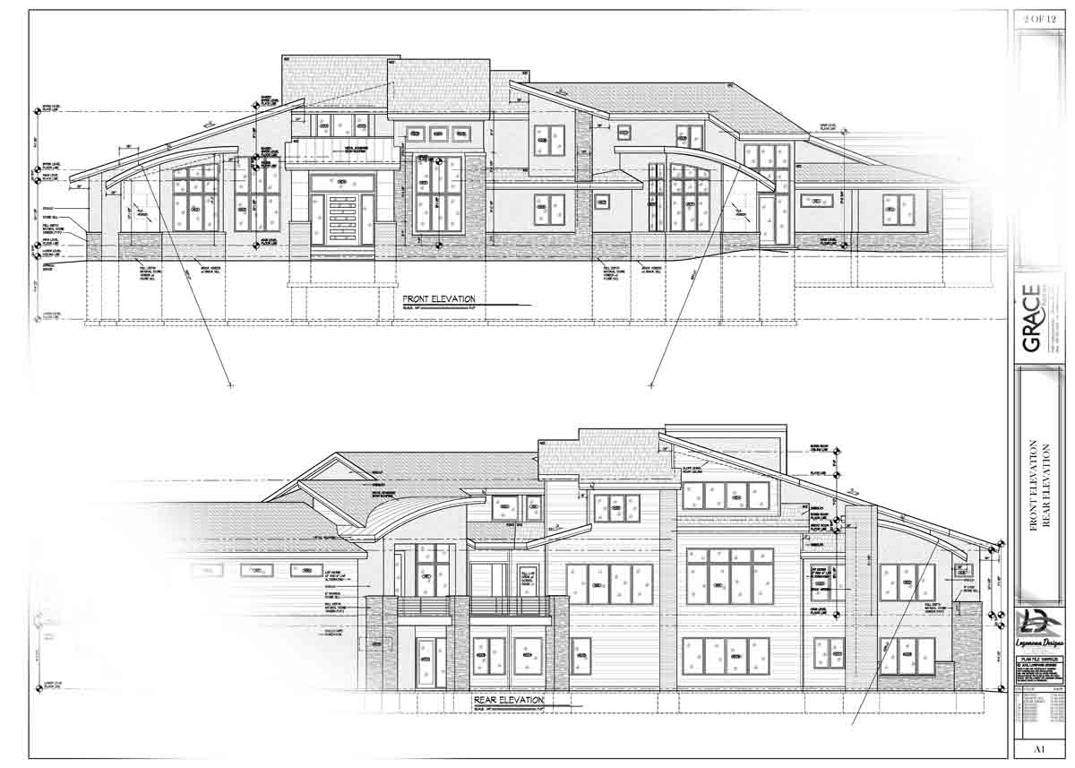 Front and Rear Elevations